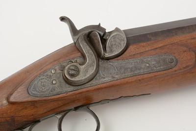 Lot 774 - A Victorian 6-bore percussion gun by Isaac Hollis & Sons