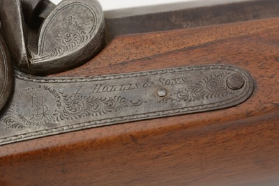 Lot 774 - A Victorian 6-bore percussion gun by Isaac Hollis & Sons