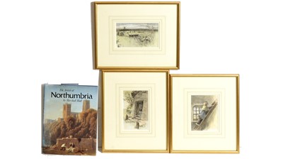 Lot 758 - Isa Jobling - Three illustrations for a poem entitled "The Miller's Daughter" | watercolour