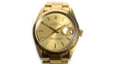 Lot 509 - Rolex Oyster Perpetual Date: a gold capped steel cased automatic wristwatch