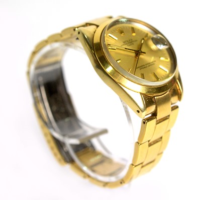 Lot 509 - Rolex Oyster Perpetual Date: a gold capped steel cased automatic wristwatch