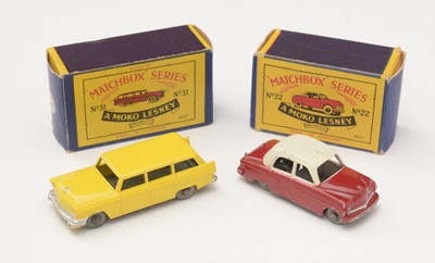 Lot 12 - Two Matchbox series Moko Lesney diecast cars