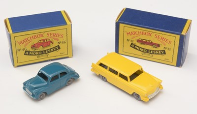 Lot 14 - Two Matchbox series Moko Lesney diecast cars