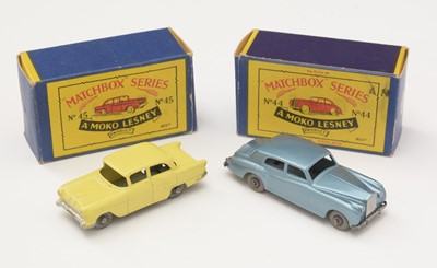 Lot 15 - Two Matchbox series Moko Lesney diecast cars