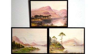Lot 61 - William John Baker - Three Lakeland Landscape Views | watercolour