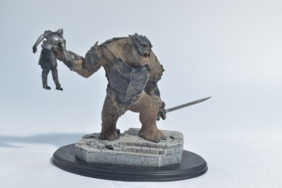 Lot 230 - Sideshow Weta Collectibles: The Lord of the Rings, Battle Troll of Mordor polystone statue