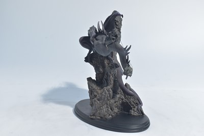 Lot 231 - Sideshow Weta Collectibles:, Fell Beast with Morgul Lord Witch-King polystone statue