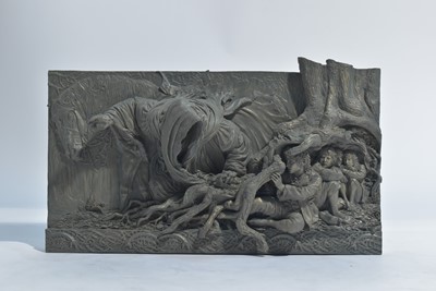 Lot 238 - Sideshow Weta Collectibles: The Lord of the Rings, Escape off the Road wall plaque