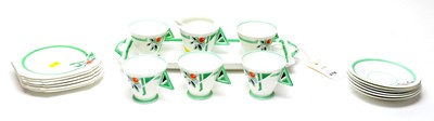 Lot 278 - A Shelley Art Deco part tea or coffee service