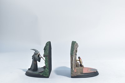 Lot 247 - Sideshow Weta Collectibles: The Lord of the Rings, No Admittance polystone bookends