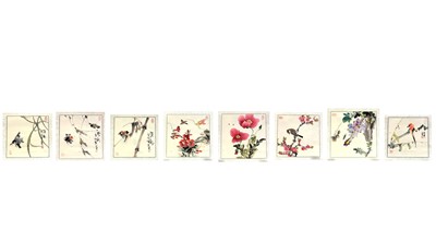 Lot 662 - Follower of Zhao Shao'ang eight unframed watercolours