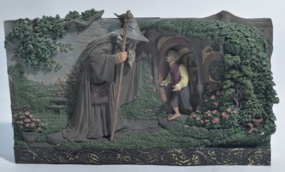 Lot 285 - Sideshow Weta Collectibles: The Lord of the Rings, Meeting of Old Friends polystone wall plaque