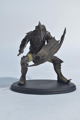 Lot 313 - Sideshow Weta Collectibles: The Lord of the Rings, Moria Orc Swordsman polystone figure