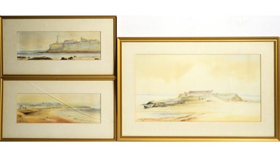 Lot 43 - G. E. W. Crookes - Three North East Coastal Views | watercolour