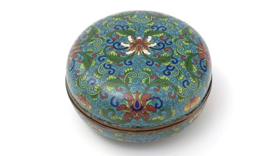 Lot 667 - Chinese cloisonne box and cover