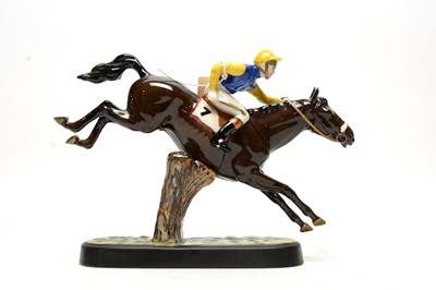 Lot 354 - A Beswick ceramic figure of 'Steeple Chaser'.