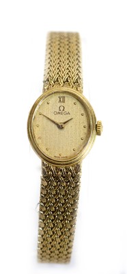 Lot 541 - Omega: a 9ct yellow gold cocktail watch