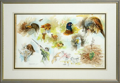 Lot 73 - Keith Proctor - En Plein Air Sporting Sketches | watercolour