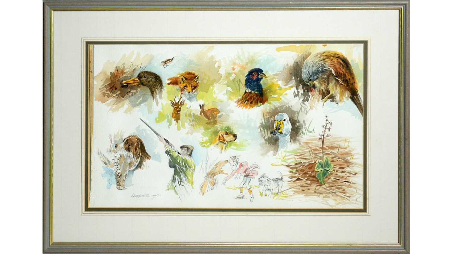 Lot 73 - Keith Proctor - En Plein Air Sporting Sketches | watercolour