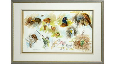 Lot 73 - Keith Proctor - En Plein Air Sporting Sketches | watercolour