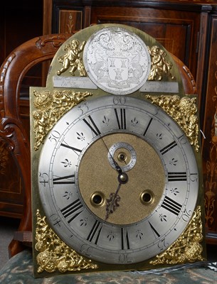 Lot 1215 - The Mansion House Clock: an interesting early 18th C longcase clock.