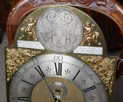 Lot 1215 - The Mansion House Clock: an interesting early 18th C longcase clock.