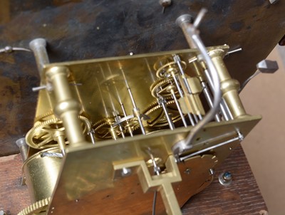 Lot 1215 - The Mansion House Clock: an interesting early 18th C longcase clock.