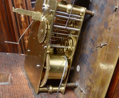 Lot 1215 - The Mansion House Clock: an interesting early 18th C longcase clock.