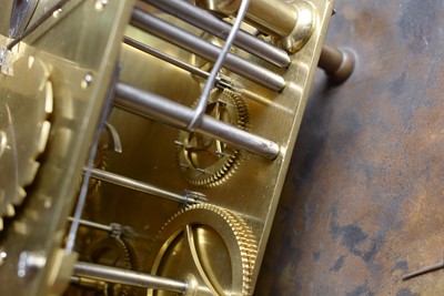 Lot 1215 - The Mansion House Clock: an interesting early 18th C longcase clock.