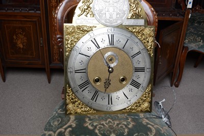 Lot 1215 - The Mansion House Clock: an interesting early 18th C longcase clock.