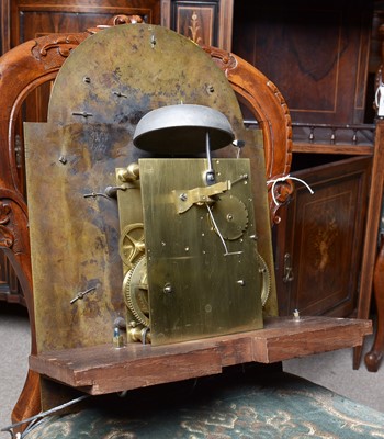 Lot 1215 - The Mansion House Clock: an interesting early 18th C longcase clock.