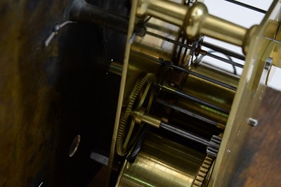 Lot 1215 - The Mansion House Clock: an interesting early 18th C longcase clock.