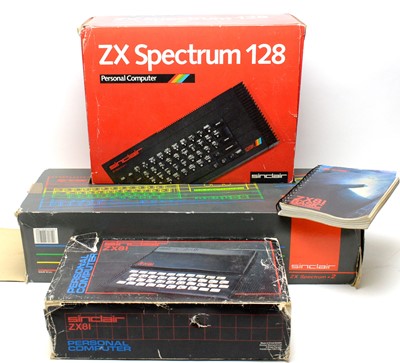Lot 504 - Three Personal Computers, Sinclair ZX (x2) and Spectrum ZX.