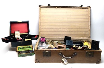 Lot 137 - A large quantity of coins costume jewellery and other items.