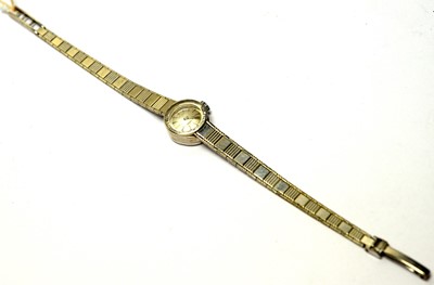 Lot 163 - A 9ct white gold Rotary cocktail watch