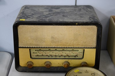 Lot 190 - Three clocks and a radio