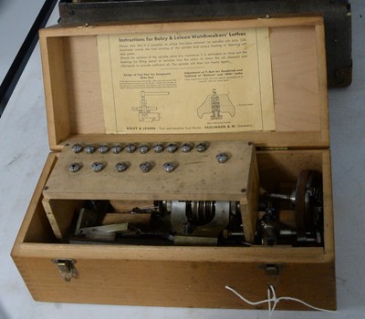 Lot 195 - A Boley & Leinen Watchmakers’ lathe