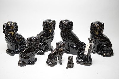 Lot 207 - A collection of Staffordshire Jetware.