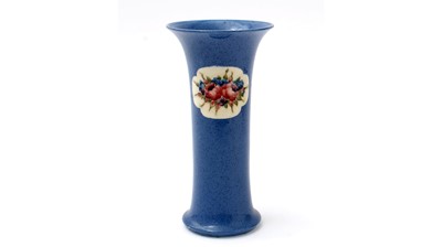Lot 75 - Moorcroft powder blue ground vase