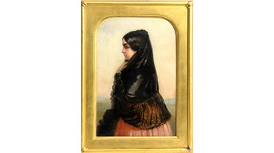 Lot 783 - 19th Century French School - Portrait of a Spanish Maja | oil
