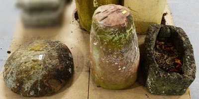 Lot 489 - Stone composite garden ornaments