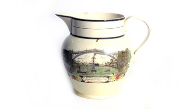 Lot 730 - Dawson Low Ford Creamware jug