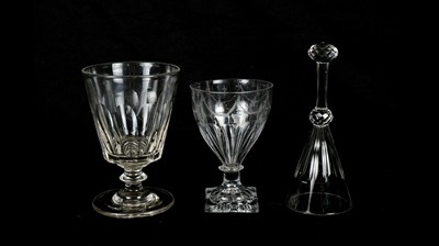 Lot 760 - Two rummers and a stirrup cup