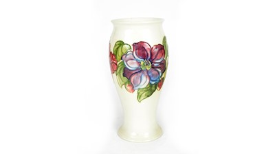 Lot 683 - Moorcroft Clematis pattern vase