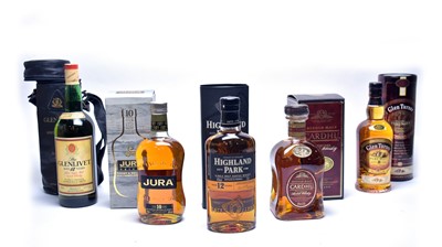 Lot 1078 - Five bottles of whisky.