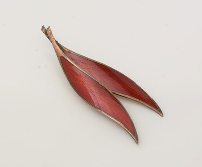 Lot 336 - George Jensen bangle and Thune brooch