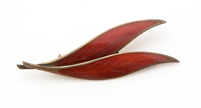 Lot 336 - George Jensen bangle and Thune brooch