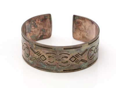 Lot 336 - George Jensen bangle and Thune brooch