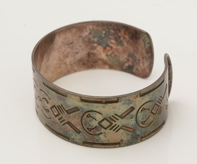 Lot 336 - George Jensen bangle and Thune brooch