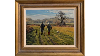 Lot 1039 - Stephen Hawkins - Spring Hike | oil